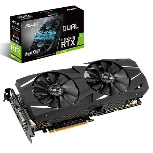 ASUS DUAL 지포스 RTX 2060 A6G D6 6GB