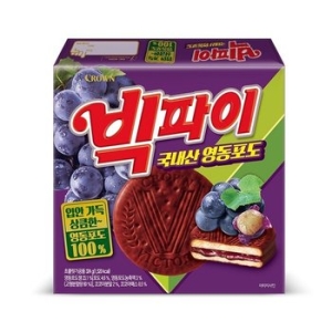 크라운제과 빅파이 영동포도 324g_이미지