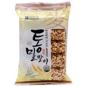 에코푸드 통밀말이 70g 밀펑 뻥튀기 간식 과자_이미지