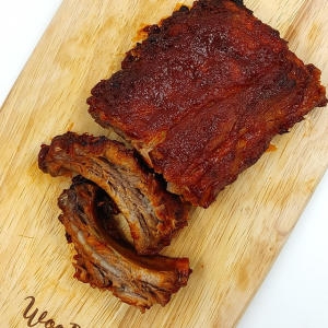 케이엔씨푸드 케이쿡 바베큐 폭립 알뜰형 매콤한맛 500g [6개]