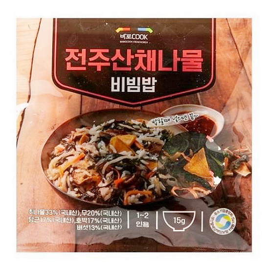 바로쿡 전주산채나물 비빔밥 15g (1개)_이미지