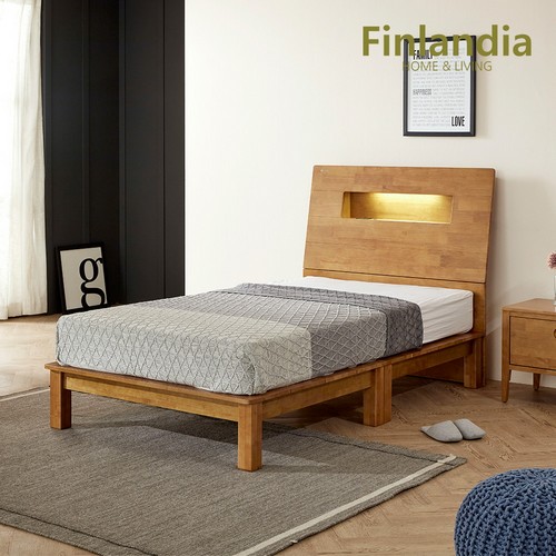 핀란디아 프렌드 평상형 침대 SS (매트별도)_이미지