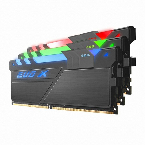 GeIL DDR4-2400 CL16 EVO X GUNMETAL RYZEN RGB 패키지 (32GB(16Gx2))_이미지