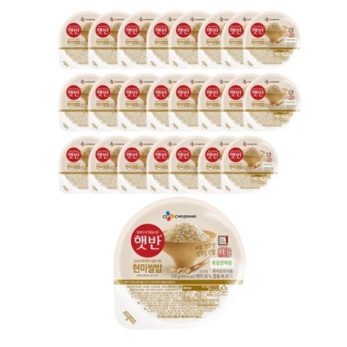 CJ제일제당 햇반 현미쌀밥 210g (32개)_이미지