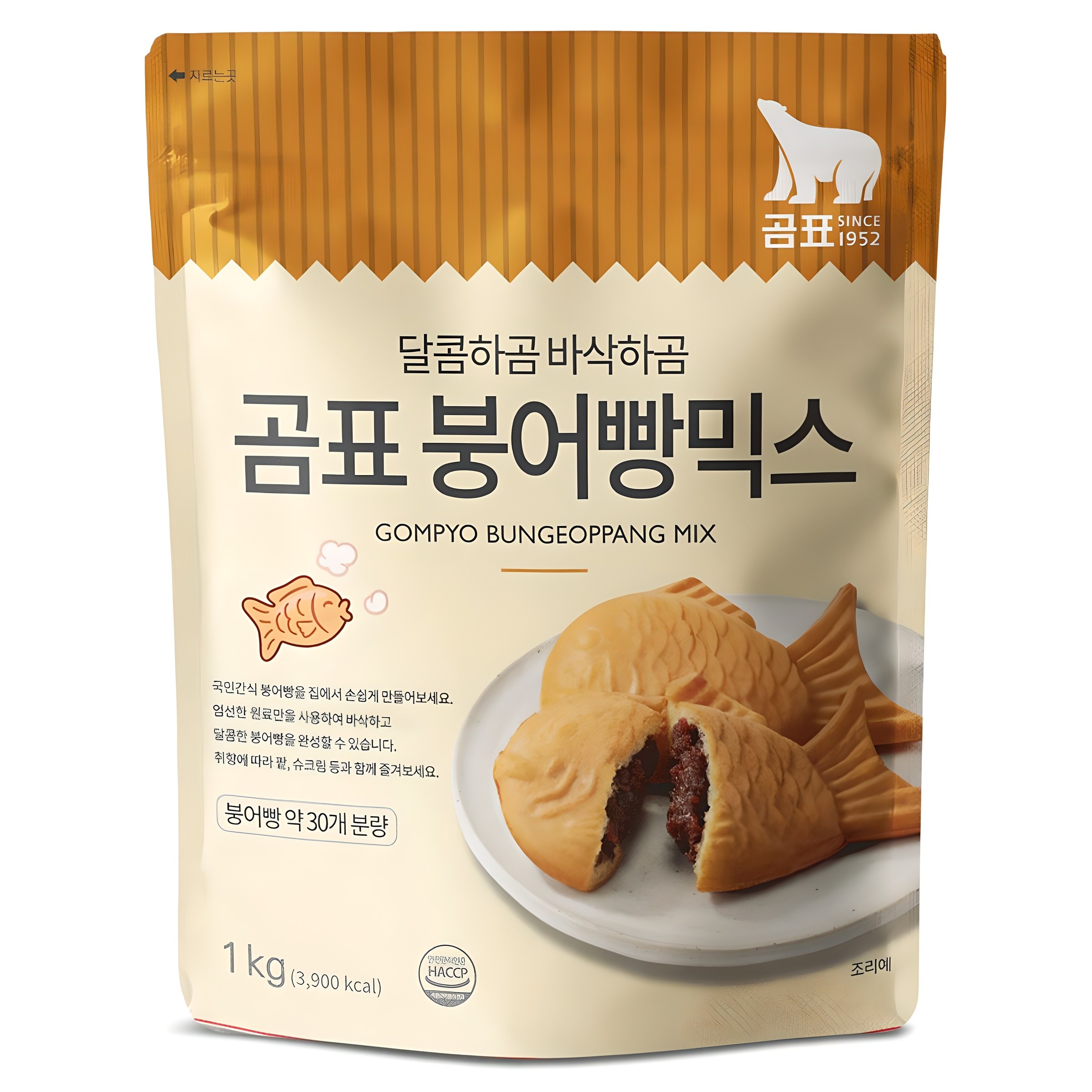대한제분 곰표 붕어빵 믹스 1kg (2개)_이미지