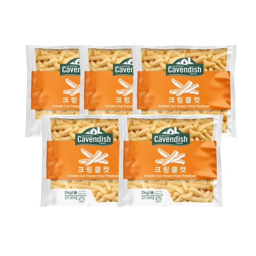 카벤디쉬 팜스 크링클컷 감자튀김 2kg (5개)_이미지