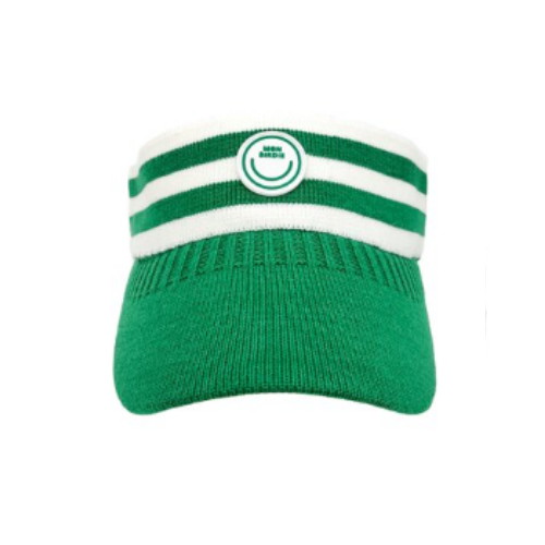 몽버디골프 스마일와펜 니트 선캡 그린