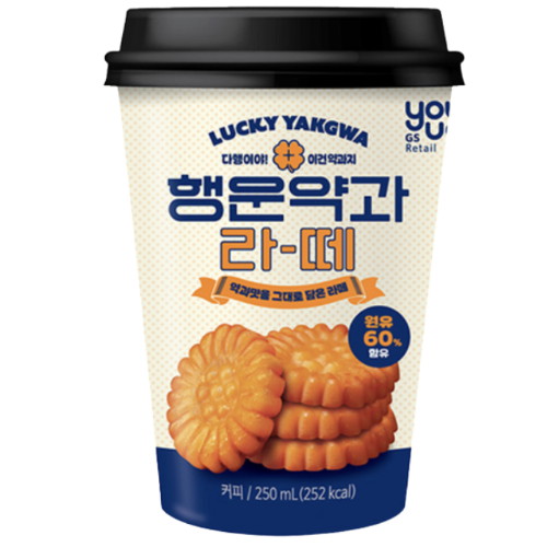 GS리테일 유어스 행운약과 라떼 250ml (24개)