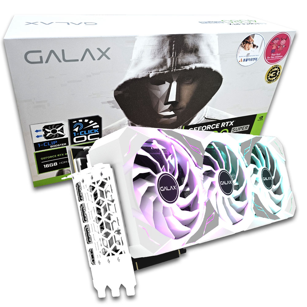 갤럭시 GALAX 지포스 RTX 4080 SUPER SG WHITE OC D6X 16GB_이미지