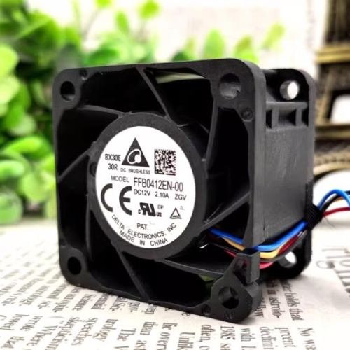 델타 FFB0412EN-00 듀얼 볼 베어링 서버 냉각용 초고속 냉각 팬 40x40x28mm 12V 25000RPM 1U 2U ..