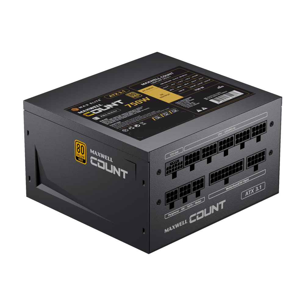 맥스엘리트 MAXWELL COUNT 750W 80PLUS골드 풀모듈러 ATX3.1_이미지