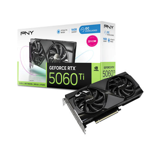 PNY 지포스 RTX 5060 Ti OC D7 16GB Dual Fan STCOM이미지입니다. 누르면 해당 게시물로 새창이동합니다.