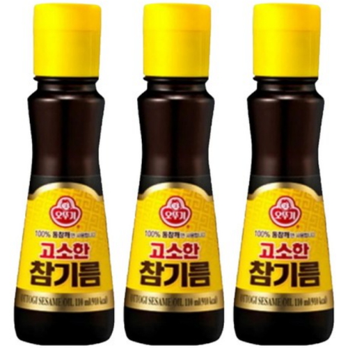 오뚜기 고소한 참기름 80ml (3개)_이미지