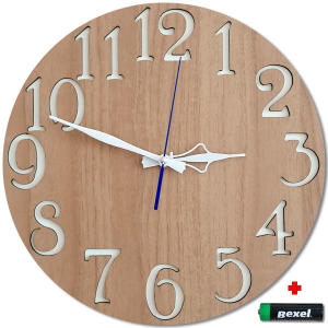 신원액자 DIAK COLCK_헤이즐넛쵸코브라운 무소음 벽시계