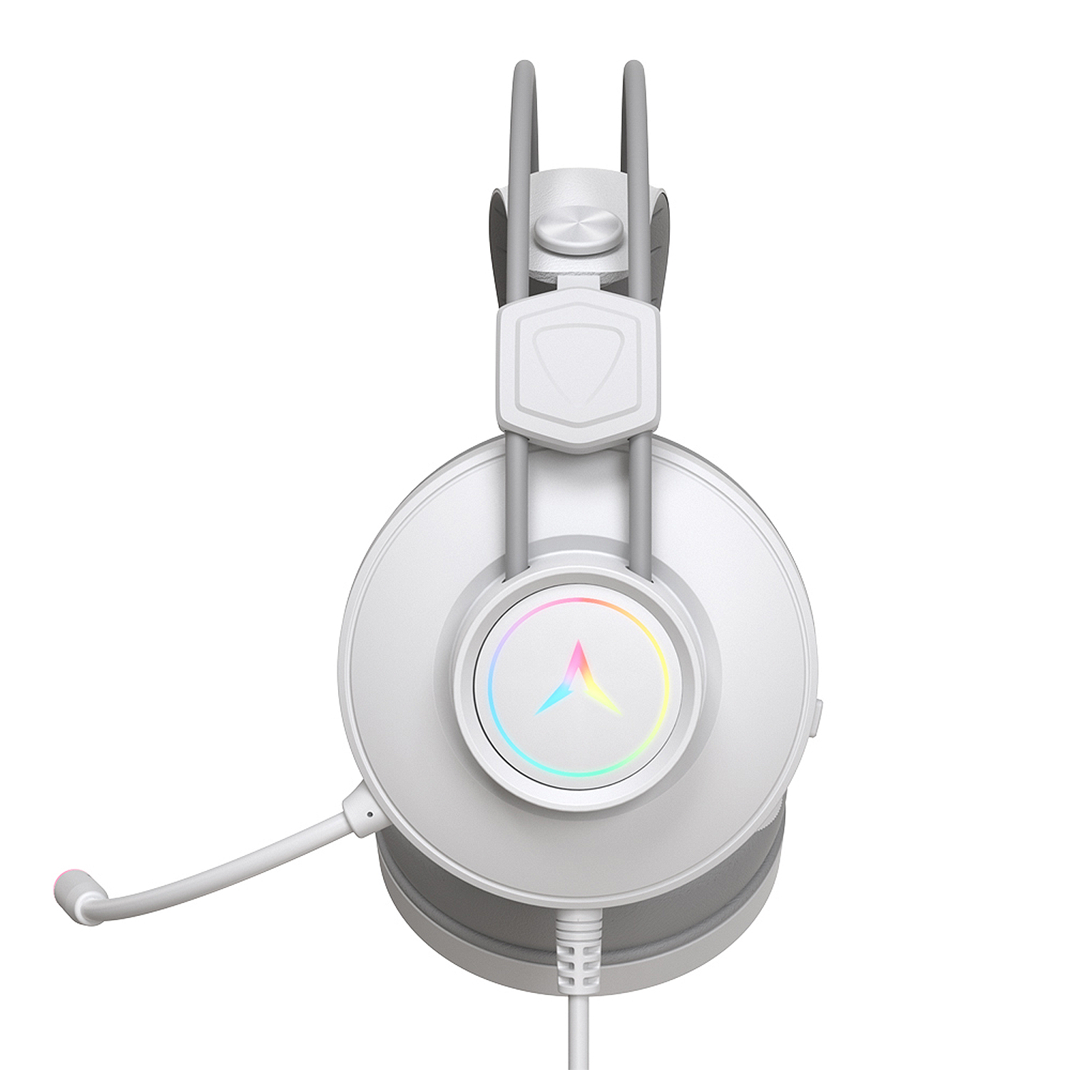 앱코 H58 가상 7.1 RGB ENC MIC 게이밍 헤드셋 (화이트, 정품)_이미지