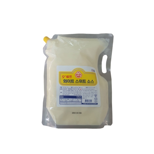오뚜기 화이트 스위트소스 2kg 프랜차이즈 햄버거소스 1개_이미지