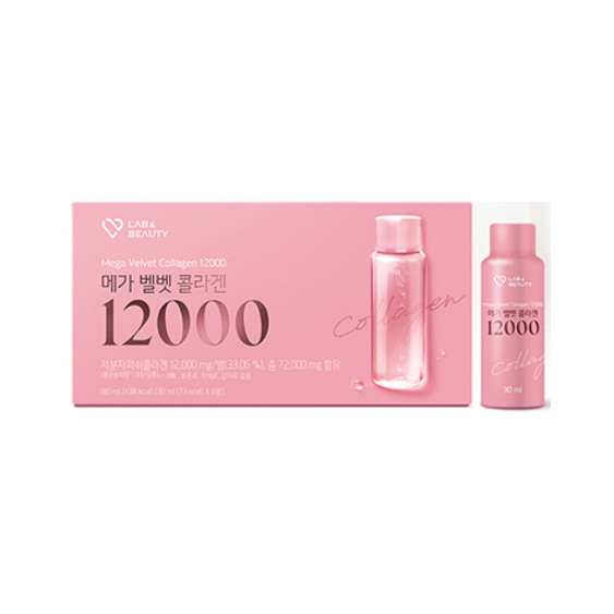 랩앤뷰티 메가 벨벳 콜라겐 12000 30ml 6개입이미지입니다. 누르면 해당 게시물로 새창이동합니다.