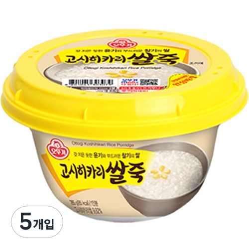 오뚜기 고시히카리 쌀죽 285g (5개)