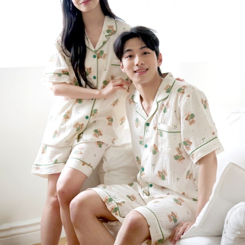 여성 잠옷 남자 곰돌이 파자마 커플잠옷 24S210