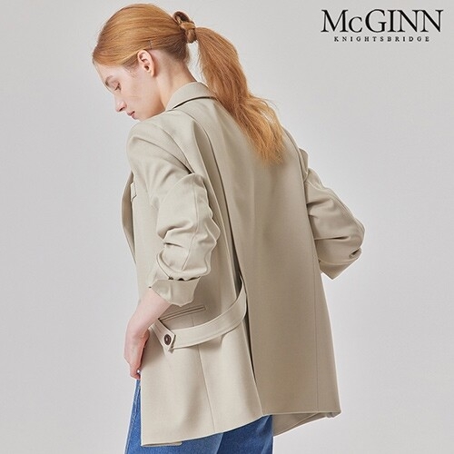 아이올리 매긴 백 슬릿 레터링 디테일 자켓_MI6S1JK1000