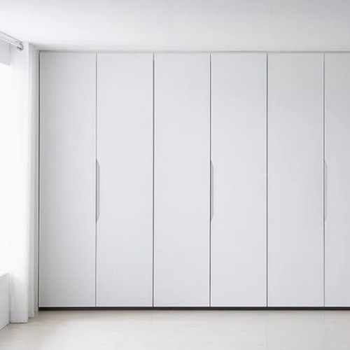 솔리에 클라우드 화이트 무몰딩 원도어형 붙박이장 (360cm)_이미지