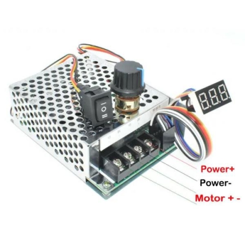 DC 속도 조절 PWM 모터 컨트롤러 슬로우 스타트 스톱 LED 디지털 디스플레이 거버너 10V-55V 40A 12V 36V 4.._이미지