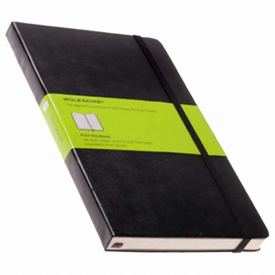 몰스킨 블랙 하드커버 플레인 (라지)_이미지