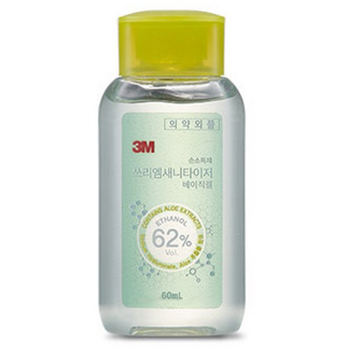 3M 새니타이저 베이직 겔 60ml (20개)