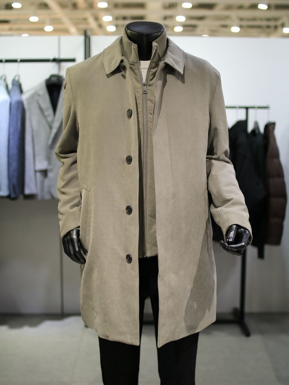 패딩베스트 2in1 트렌치 라이너 누빔 맥코트 45WS3CC01A45