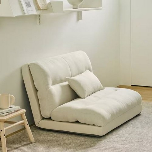 휴 모드 좌식 패브릭 소파베드 1인용