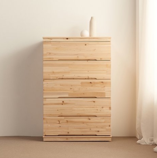 동서가구 삼나무 원목 5단 서랍장 900_이미지