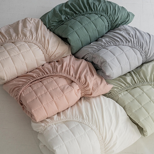 올리비아데코 소르니 순면 누비 매트커버 (슈퍼싱글 SS)_이미지