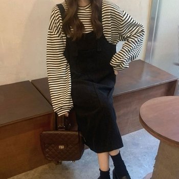 멜빵 도톰 상의 레이어드 뒷트임 모던_19959309_667501