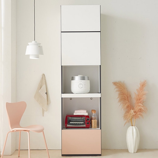 나무뜰 위니 E0 비스포크 600H4 멀티 광파 렌지대+상부장 600