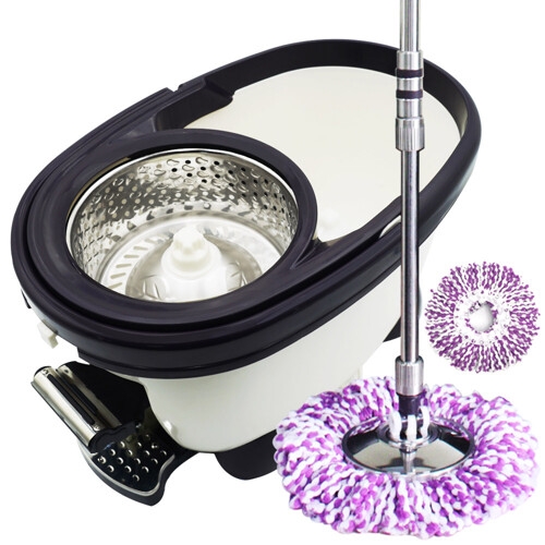 명강산업 파워I-01 멀티매직 페달통 + 밀대 세트_이미지