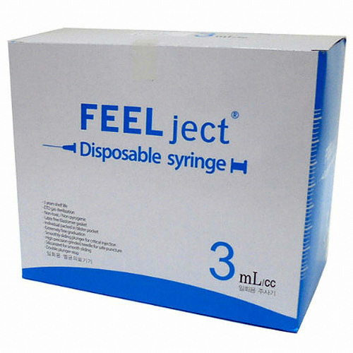 필텍 일회용 주사기 3ml 23G 26mm (100개)_이미지
