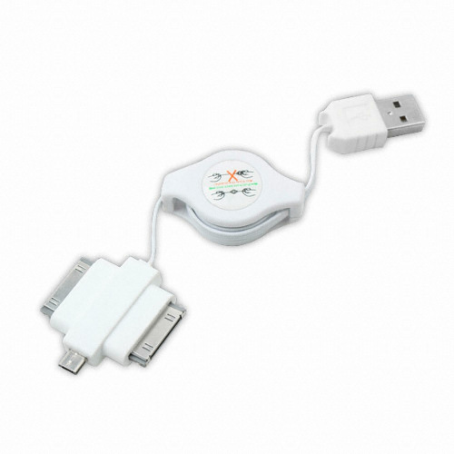 라이트컴 COMS NA235 3in1 자동감김 멀티 케이블