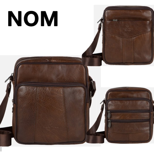 NOM 놈 놈 NOM 천연가죽 남여공용 아담 크로스백 NN458-60
