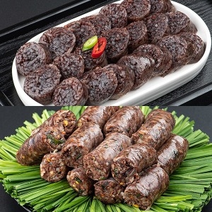자연맛남  전라도 재래식 찰순대1kg+토종순대1kg