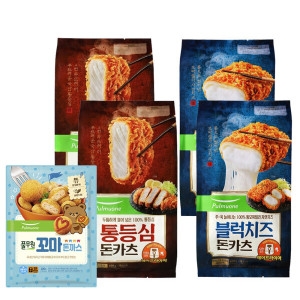 통등심 돈카츠 2개+블럭치즈 돈카츠 2개 +꼬마돈까스 400g 증정