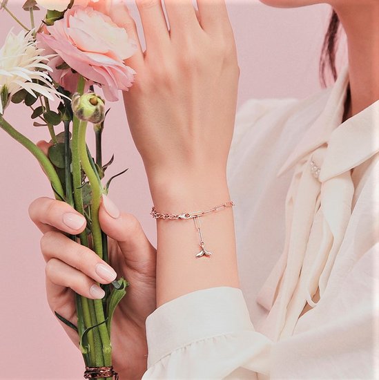 이랜드 로이드 14K 고래꼬리 각인 팔찌 LWB21011G