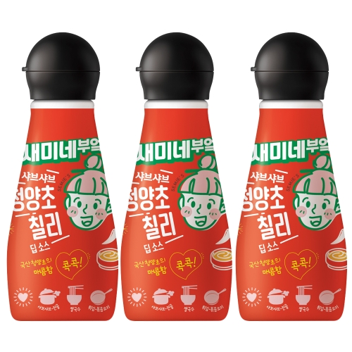 샘표 새미네부엌 샤브샤브 청양초 칠리 딥 소스 285g 3개_이미지