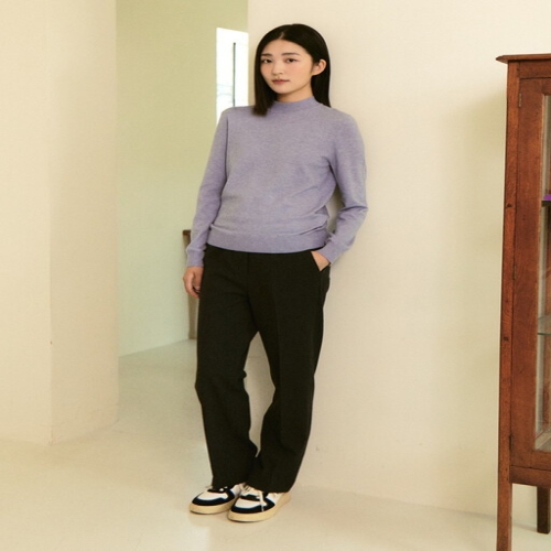 폴햄 여성 기모 세미와이드핏 밴딩 슬렉스 팬츠 PHD4PP2033_이미지