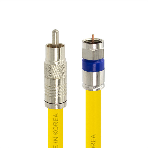 탑라인에이치디 솔탑 고급형 RCA TO RF 옐로우 TV 동축 케이블 (SOLTOP-806, 20m)_이미지