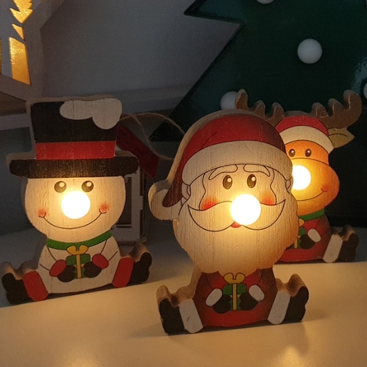 진바스 LED 산타 눈사람 루돌프