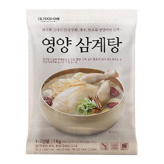 CK푸드원 참이맛 영양 삼계탕 1kg (1개)
