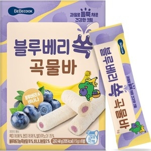 베베쿡 블루베리 쏙 곡물바 40g (4개)_이미지