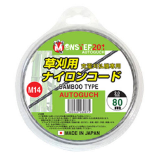 강남몬스터 몬스터201 일제 예초기 줄날 대나무형 (2.0mm x 80m)