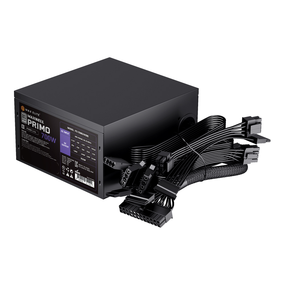 맥스엘리트 MAXWELL PRIMO 700W 80PLUS스탠다드 플랫_이미지