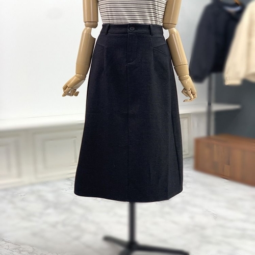 애티쉬 데일리 뒷트임 롱스커트 BSK1R221_이미지